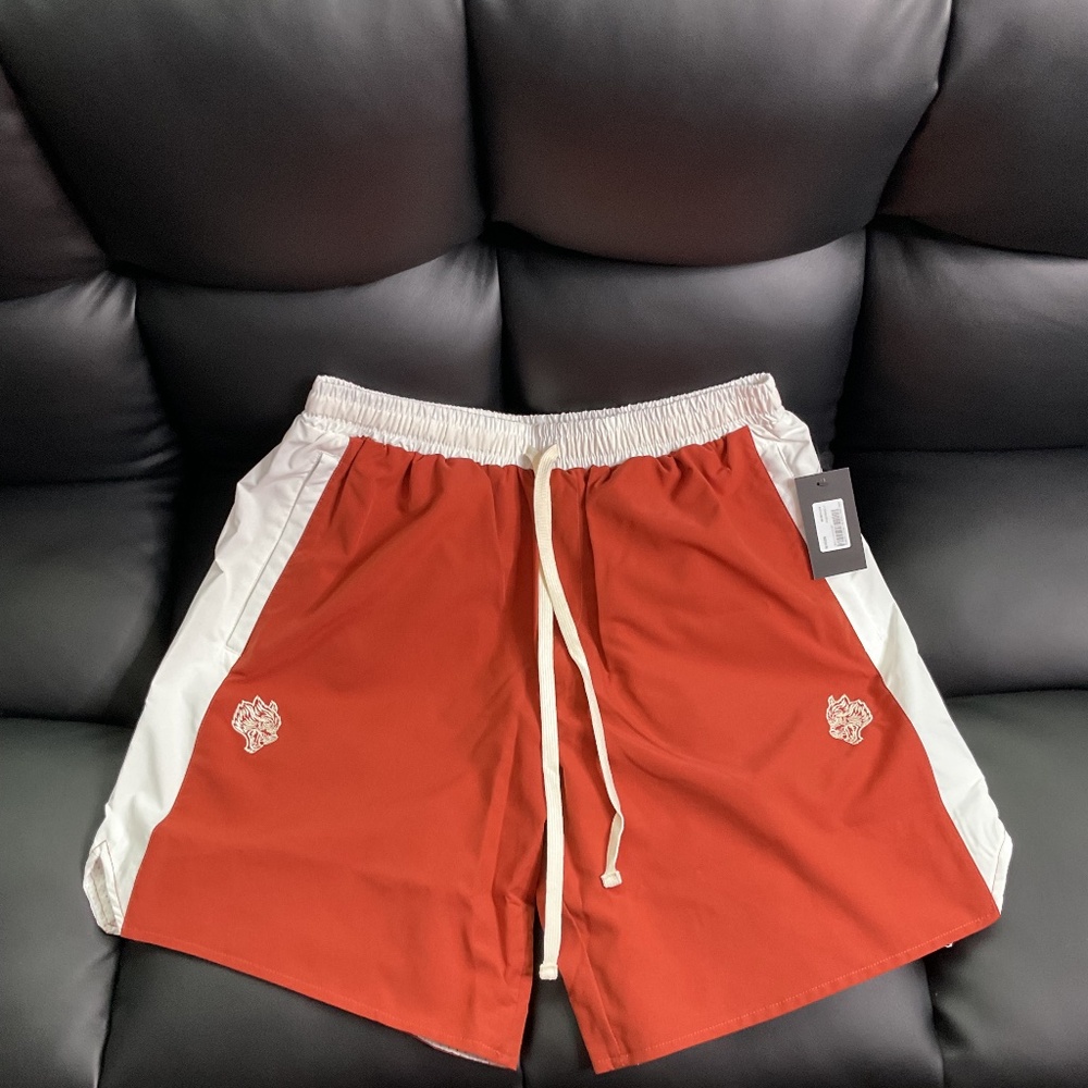 Darc Sport Fasted Shorts Wolves Rust White Shorts Mens Size Medium